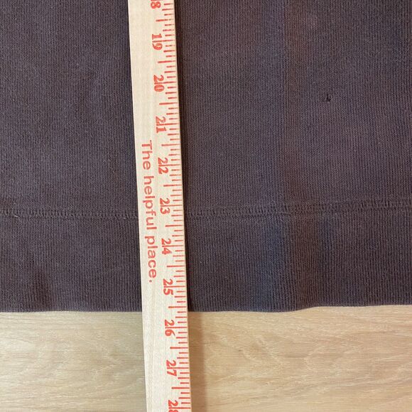 Faconnable Sweater Mens Medium Brown Cotton 1/4 Zip Mock Neck - Picture 6 of 10